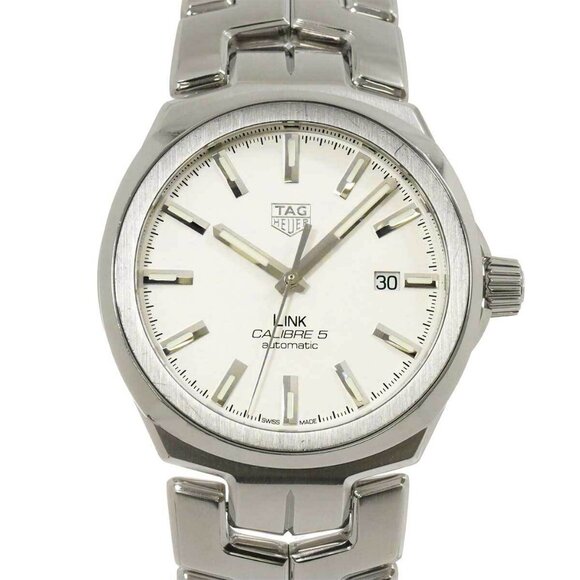 TAG Heuer Link Caliber5 WBC2111 Automatic Silver Dial Mens Watch 90269423 - Picture 1 of 7